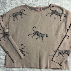 Philosophy Beige Leopard Print Top